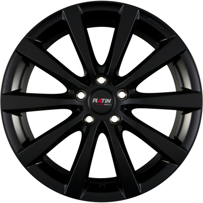Platin P66 schwarz matt Alufelge 8x19 Zoll ET45 LK 5x108 ML72.6 – Bild 2