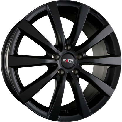 Platin P66 schwarz matt Alufelge 8x19 Zoll ET45 LK 5x108 ML72.6 – Bild 3