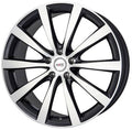 Platin P66 schwarz poliert matt Alufelge 8x19 Zoll ET45 LK 5x108 ML72.6