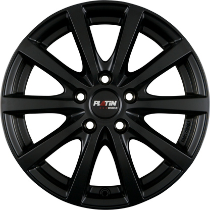 Platin P69 schwarz matt Alufelge 7.5x17 Zoll ET48 LK 5x108 ML72.6 – Bild 2