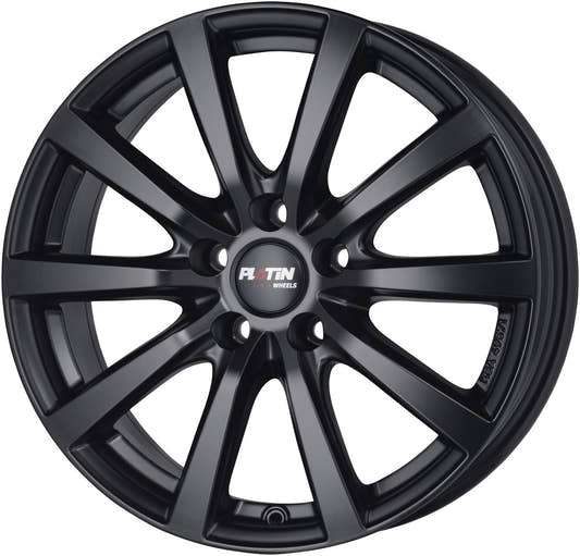 Platin P69 schwarz matt Alufelge 7.5x17 Zoll ET48 LK 5x108 ML72.6