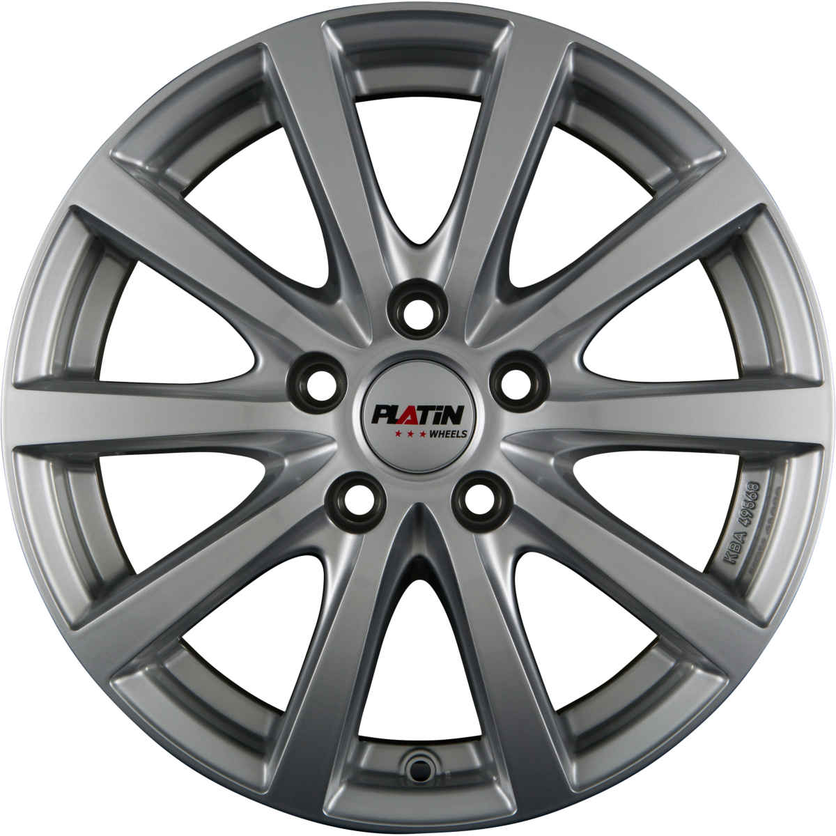 Platin P69 polarsilber Alufelge 8x18 Zoll ET35 LK 5x114.3 ML72.6 – Bild 2