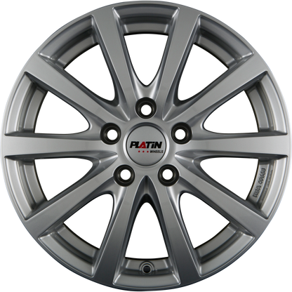 Platin P69 polarsilber Alufelge 8x18 Zoll ET35 LK 5x114.3 ML72.6 – Bild 2