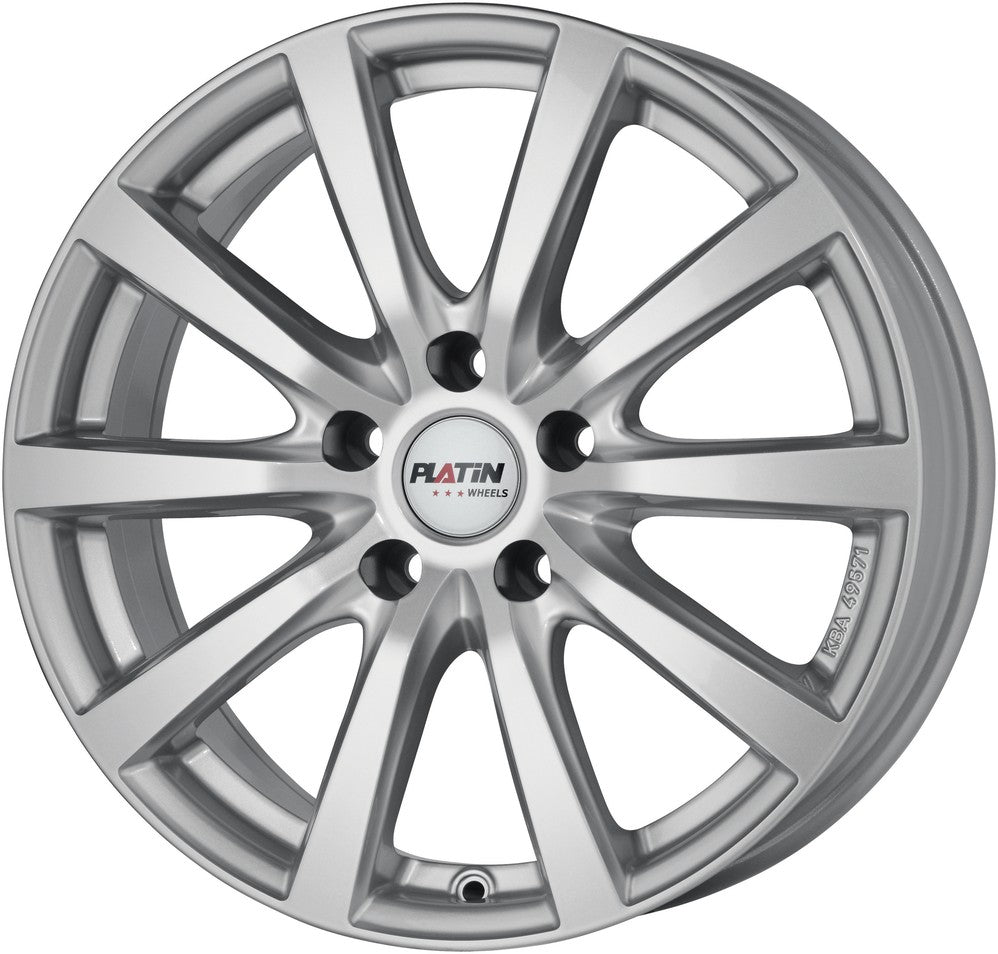 Platin P69 polarsilber Alufelge 8x18 Zoll ET35 LK 5x114.3 ML72.6