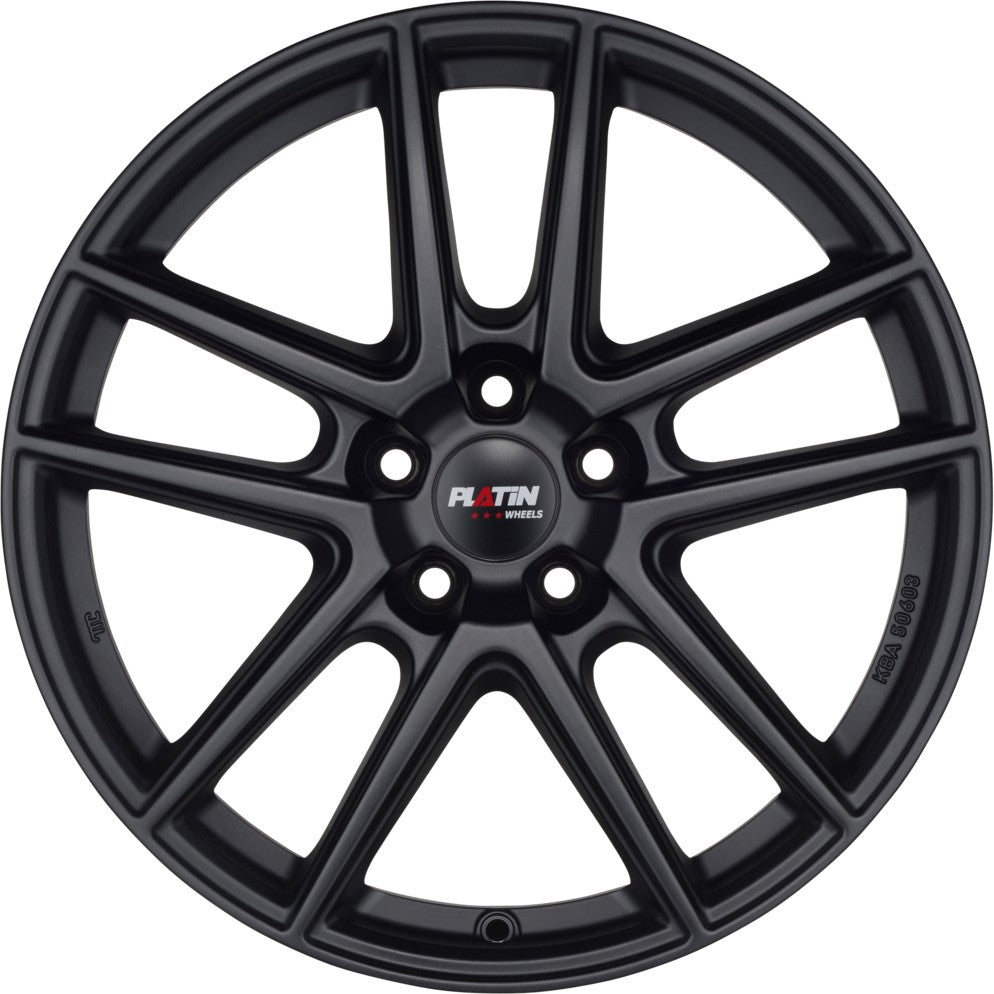 Platin P73 racing-schwarz Alufelge – Bild 2