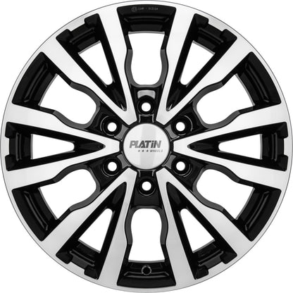 Platin P86 black polished Alufelge – Bild 2
