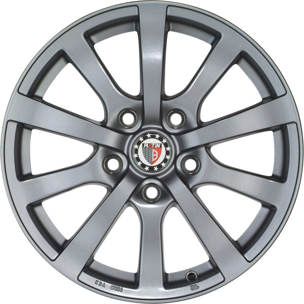 Platin P58 grey Alufelge 6.5x15 Zoll ET38 LK 4x100 ML63.4 – Bild 2