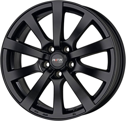 Platin P58 matt black Alufelge