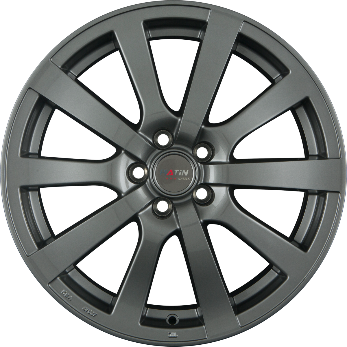 Platin P58 grey Alufelge 7x16 Zoll ET38 LK 5x100 ML63.4 – Bild 3