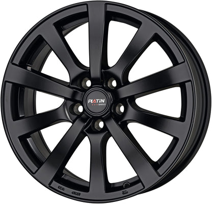 Platin P58 matt black Alufelge 7x17 Zoll ET35 LK 4x100 ML63.4