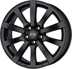 Platin P58 matt black Alufelge 7x17 Zoll ET48 LK 5x108 ML72.6