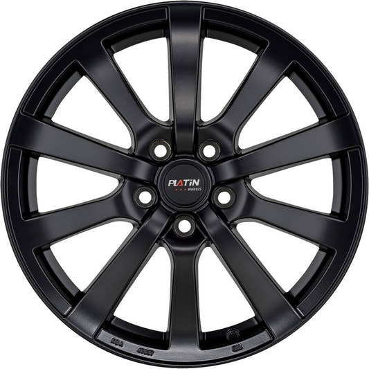 Platin P58 matt black Alufelge – Bild 2