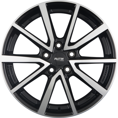 Platin P 95 Diamant Schwarz Frontpoliert Alufelge 6.5x16 Zoll ET32 LK 4x108 ML65.1
