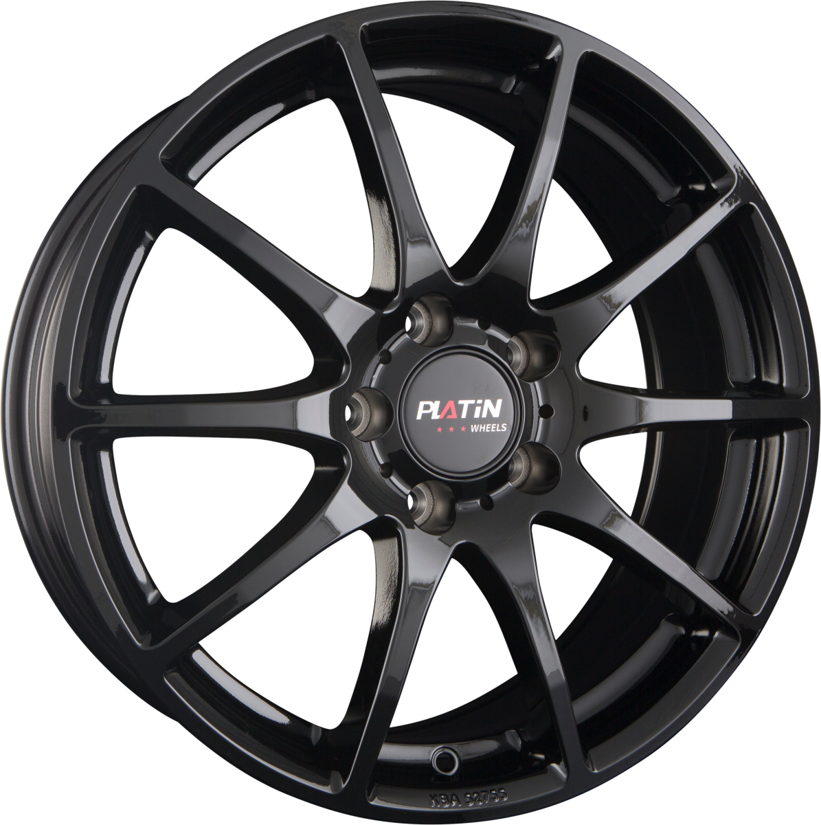 Platin P 113 Black Painted Alufelge 8x20 Zoll ET35 LK 5x112 ML66.6 – Bild 5