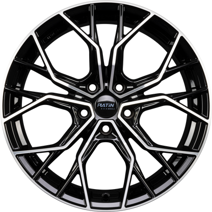 Platin P 118 Black Polished Alufelge 7.5x18 Zoll ET42 LK 5x108 ML73.1 – Bild 4