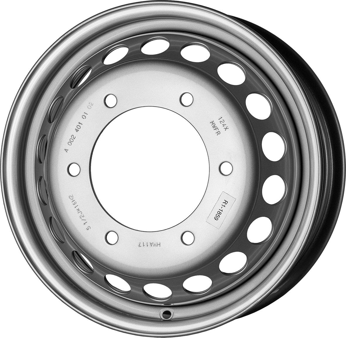 MWD 16180 Stahlfelge 5.5x16 Zoll ET11 LK 6x205 ML161.1