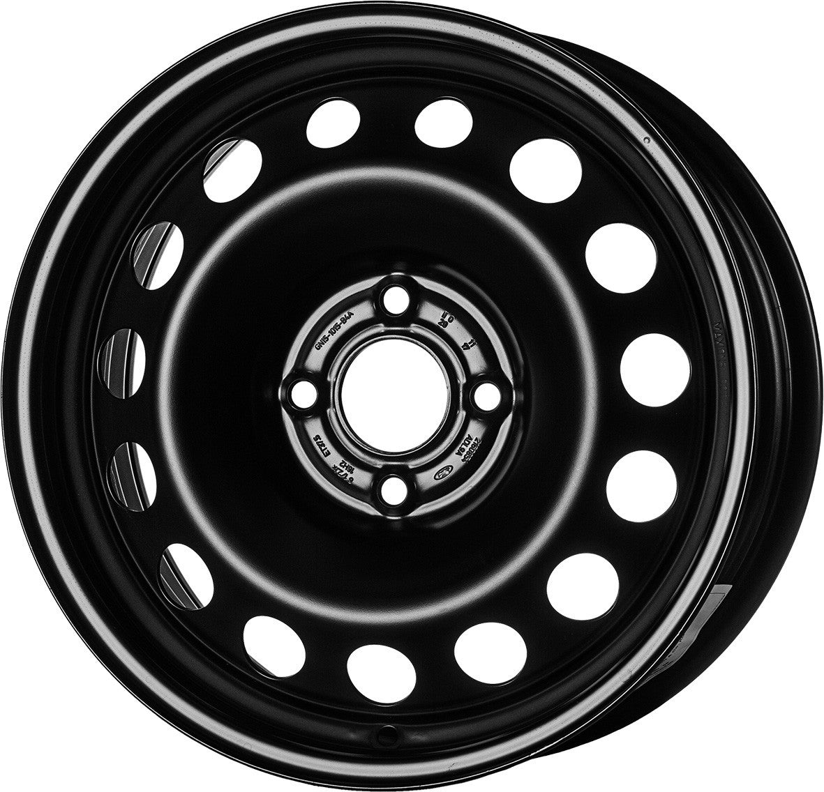 MWD 16205 Stahlfelge 6x16 Zoll ET37 LK 4x108 ML63.3