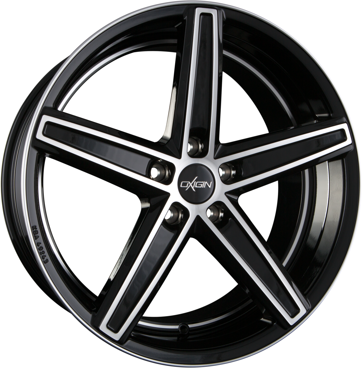 Oxigin 18 Concave black full polish HD Alufelge 7.5x18 Zoll ET45 LK 5x112 ML57.1 – Bild 4