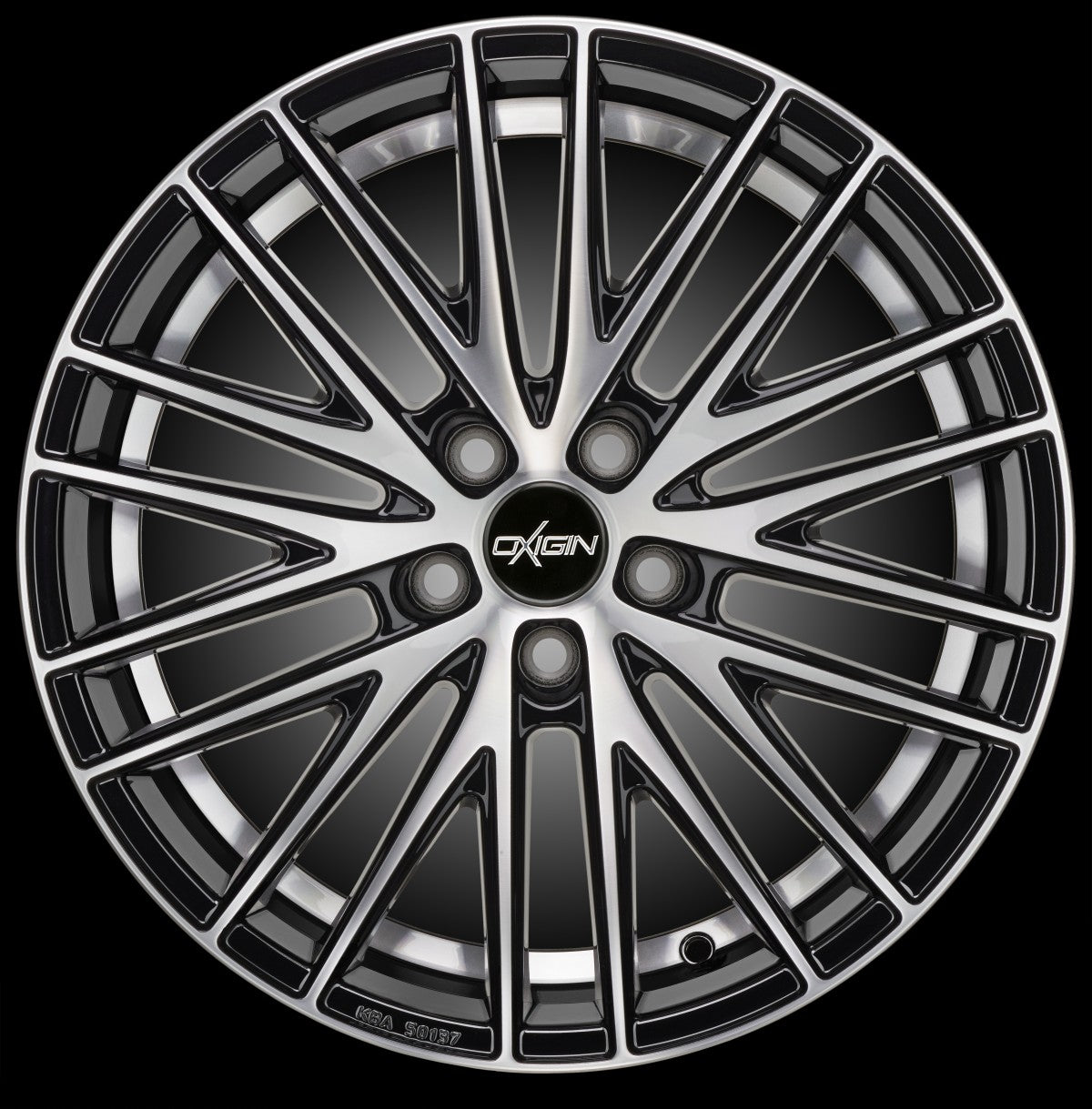 Oxigin 19 Oxspoke black full polish 8.5x19 ET45 - LK5/108 ML72.6