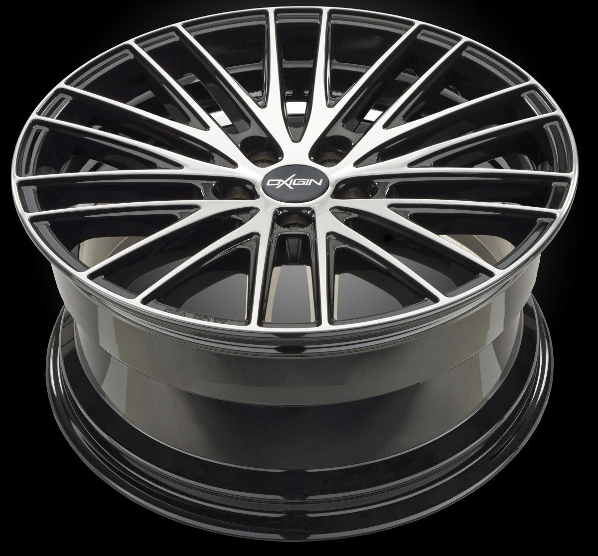 Oxigin 19 Oxspoke black full polish 8.5x19 ET45 - LK5/108 ML72.6