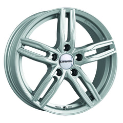 Carmani 14 Paul kristallsilber Alufelge 7.5x17 Zoll ET45 LK 5x114.3 ML72.6