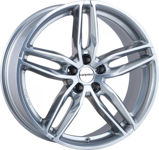 Carmani 13 Twinmax bright silver Alufelge 8x18 Zoll ET35 LK 5x112 ML66.6