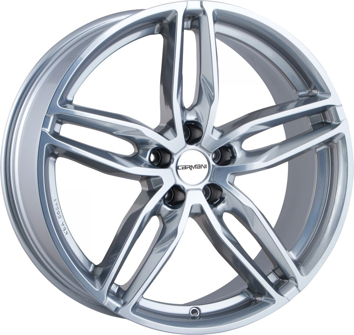 Carmani 13 Twinmax bright silver 8x18 ET35 - LK5/112 ML66.6