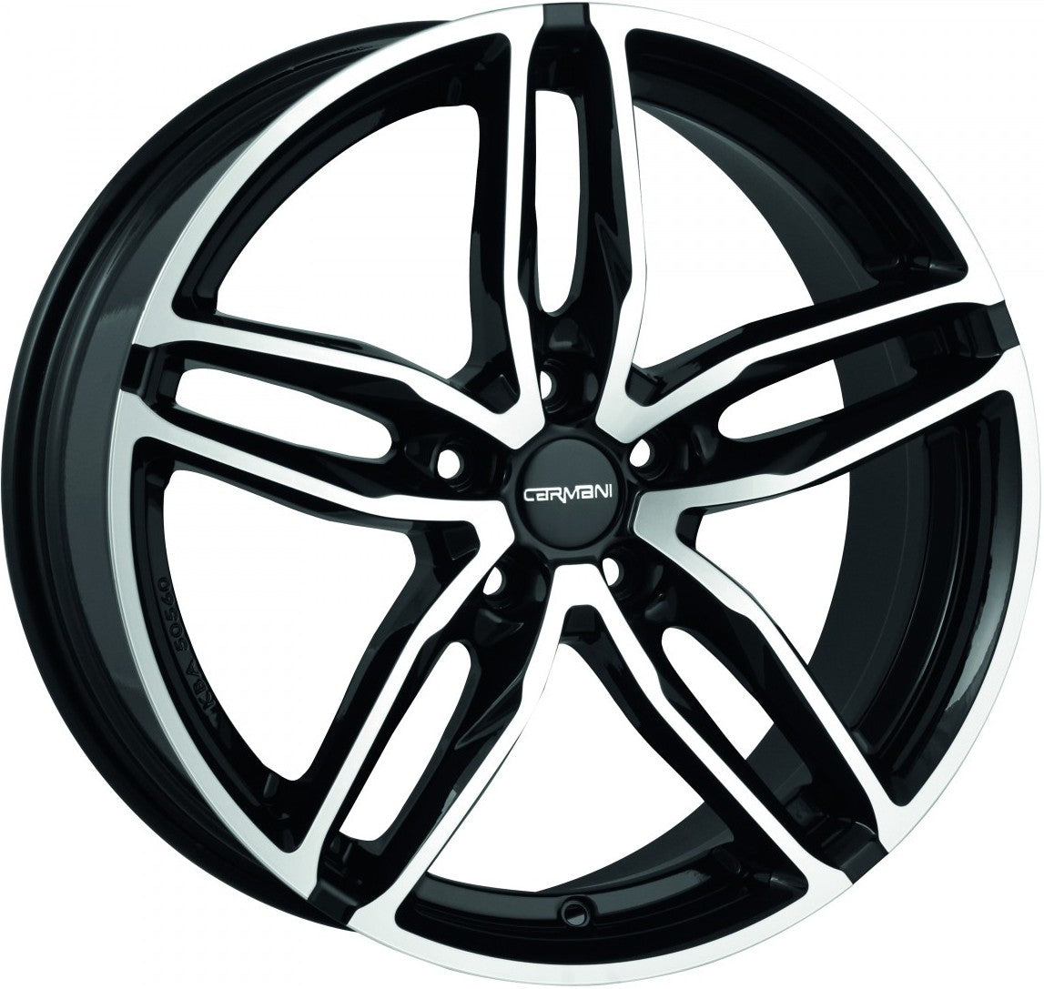 Carmani 13 Twinmax black polish Alufelge 8.5x19 Zoll ET45 LK 5x112 ML66.6