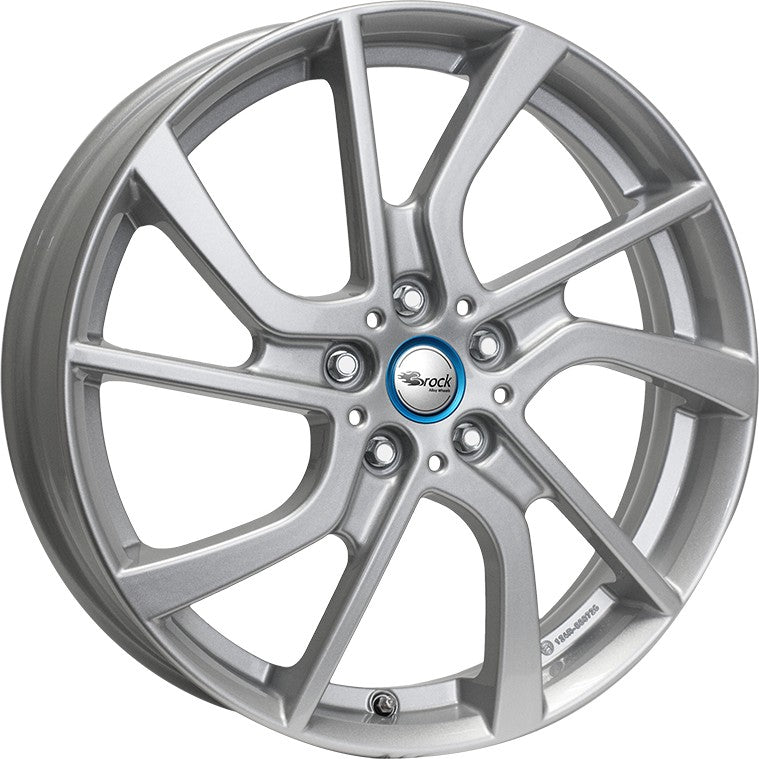 Brock EB1 kristallsilber lackiert Alufelge 5x19 Zoll ET43 LK 5x112 ML66.7 – Bild 6