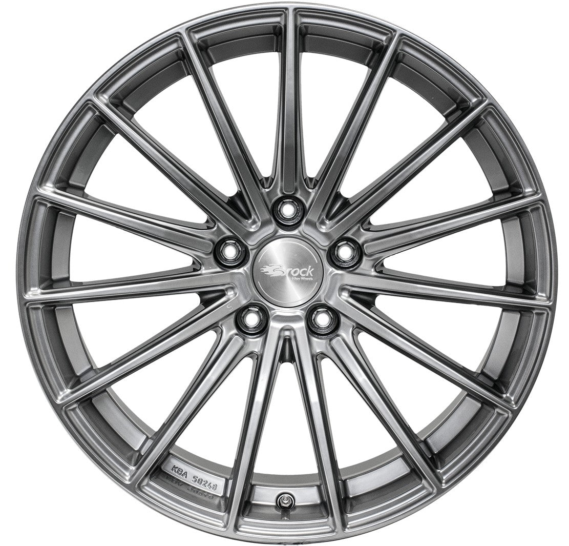 Brock B36 hyper-silber lackiert Alufelge 7.5x17 Zoll ET45 LK 5x108 ML72.6 – Bild 2