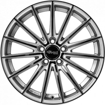 Brock B36 kristallsilber-black lackiert Alufelge 8x18 Zoll ET45 LK 5x114.3 ML72.6 – Bild 2