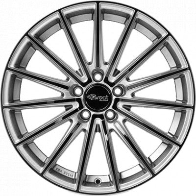 Brock B36 kristallsilber-black lackiert 8.5x19 ET44 - LK5/114.3 ML72.6