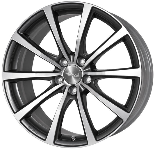 Brock B32 himalaya-grey front-poliert 8.5x19 ET50 - LK5/120 ML65.1