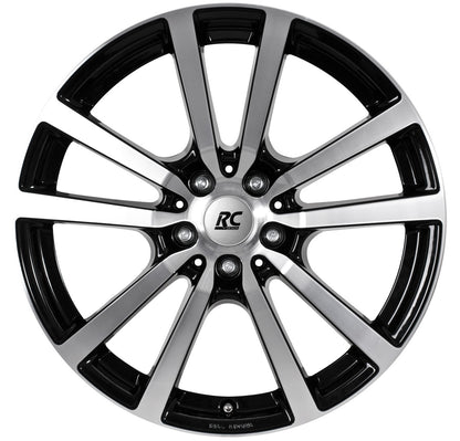 RC-Design RC25 schwarz front-poliert 8x18 ET42.5 - LK5/108 ML63.4