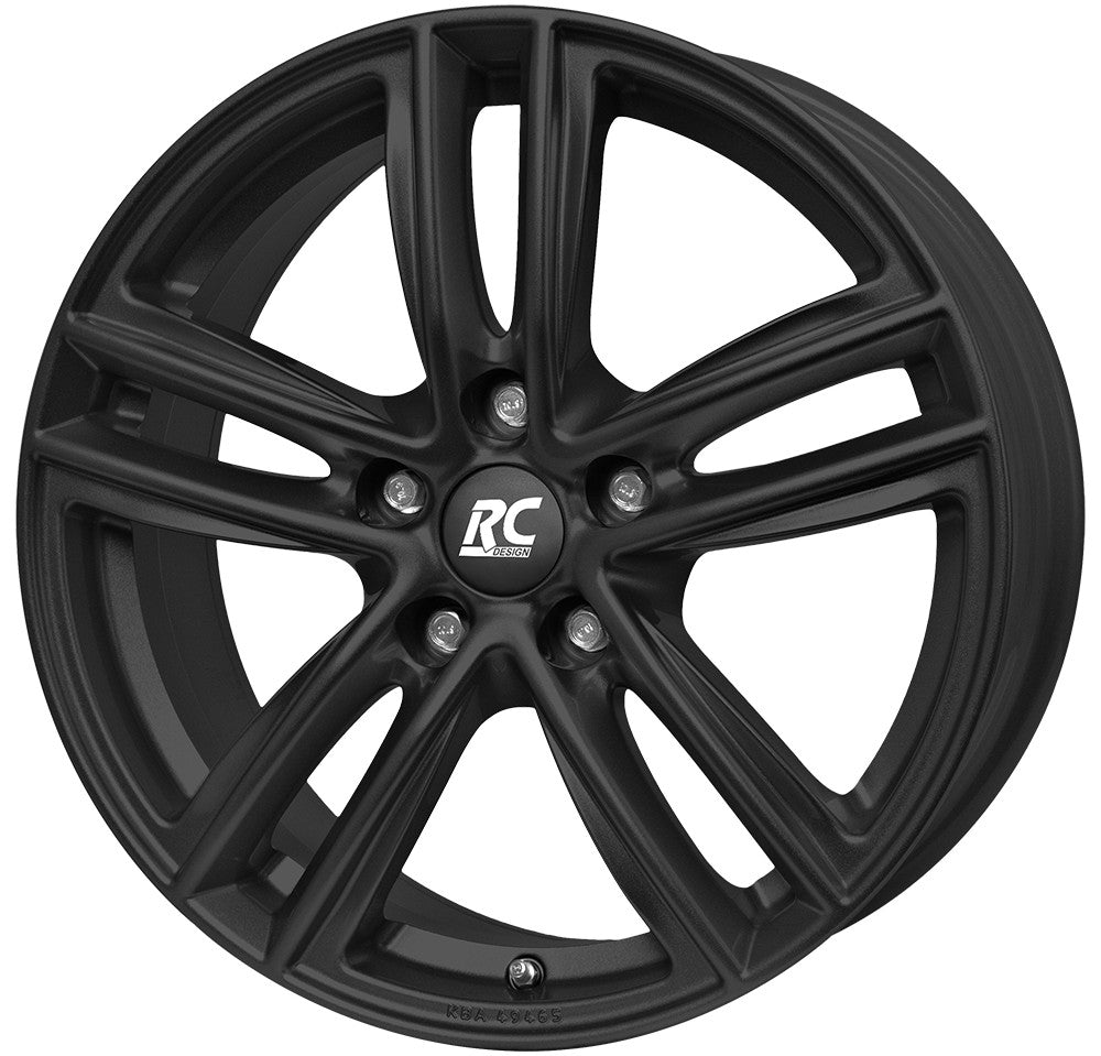 RC-Design RC27 schwarz-matt lackiert Alufelge 7.5x17 Zoll ET37 LK 5x108 ML65.1