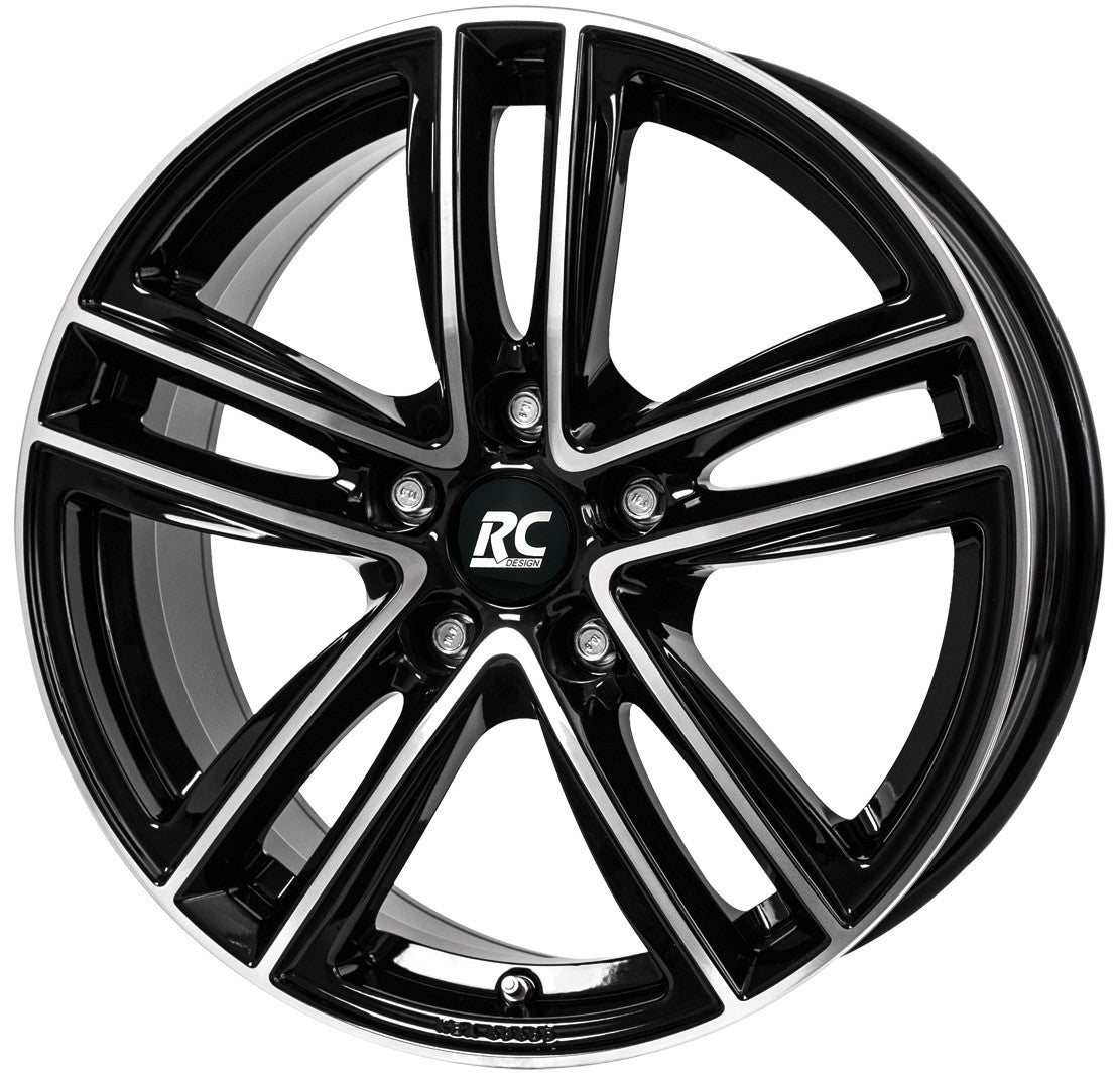 RC-Design RC27 schwarz front-poliert 7.5x17 ET43 - LK5/120 ML72.6