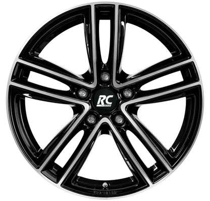 RC-Design RC27 schwarz front-poliert 7.5x17 ET43 - LK5/120 ML72.6