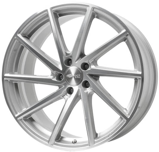 Brock B37 kristallsilber front-poliert Alufelge 8.5x19 Zoll ET53 LK 5x108 ML63.4
