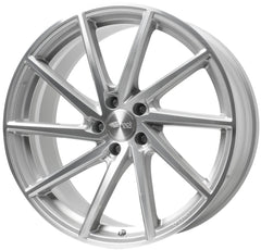 Brock B37 kristallsilber front-poliert Alufelge 9x20 Zoll ET38 LK 5x120 ML64.1