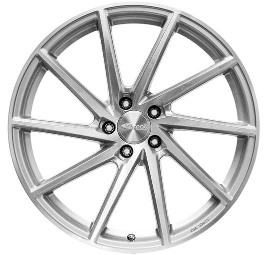 Brock B37 kristallsilber front-poliert 9x20 ET38 - LK5/120 ML64.1