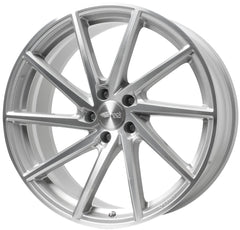 Brock B37C kristallsilber front-poliert Alufelge 9.5x20 Zoll ET31 LK 5x120 ML64.1