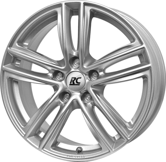 RC-Design RC27 kristallsilber lackiert 8x18 ET47 - LK5/112 ML66.6