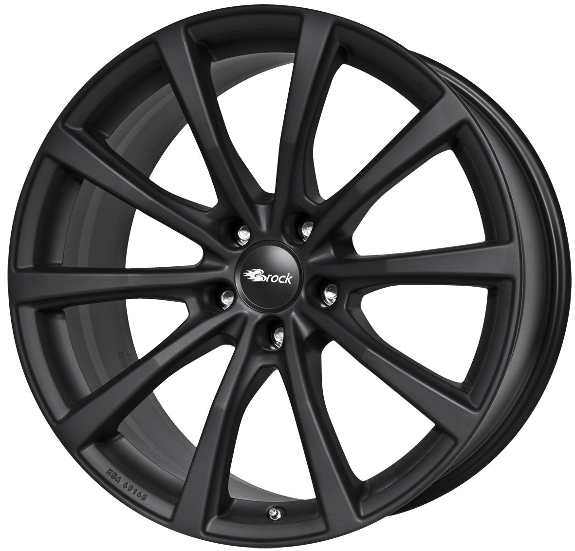 Brock B32 schwarz-matt lackiert 8.5x19 ET45 - LK5/108 ML63.4