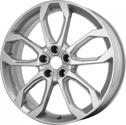 RC-Design RE1 kristallsilber 6.5x20 ET33 - LK5/114.3 ML66.1
