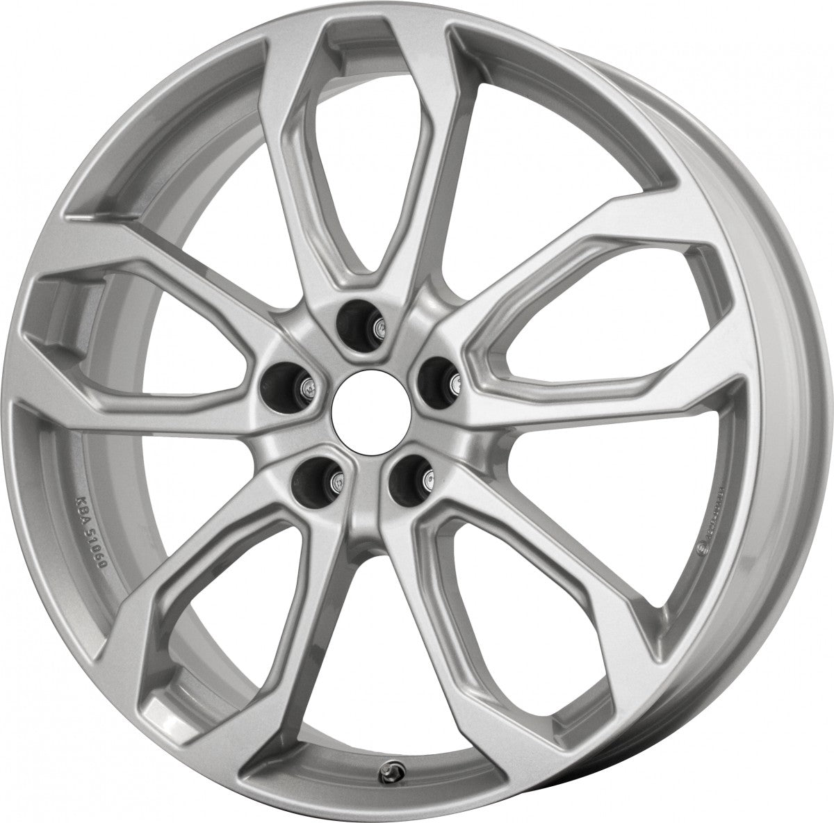 RC-Design RE1 kristallsilber 6.5x20 ET33 - LK5/114.3 ML66.1