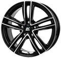 RC-Design RC27 schwarz front-poliert 7x18 ET52 - LK5/112 ML57.1