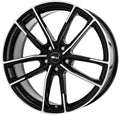 Brock B38 schwarz front-poliert 8x18 ET45 - LK5/108 ML72.6