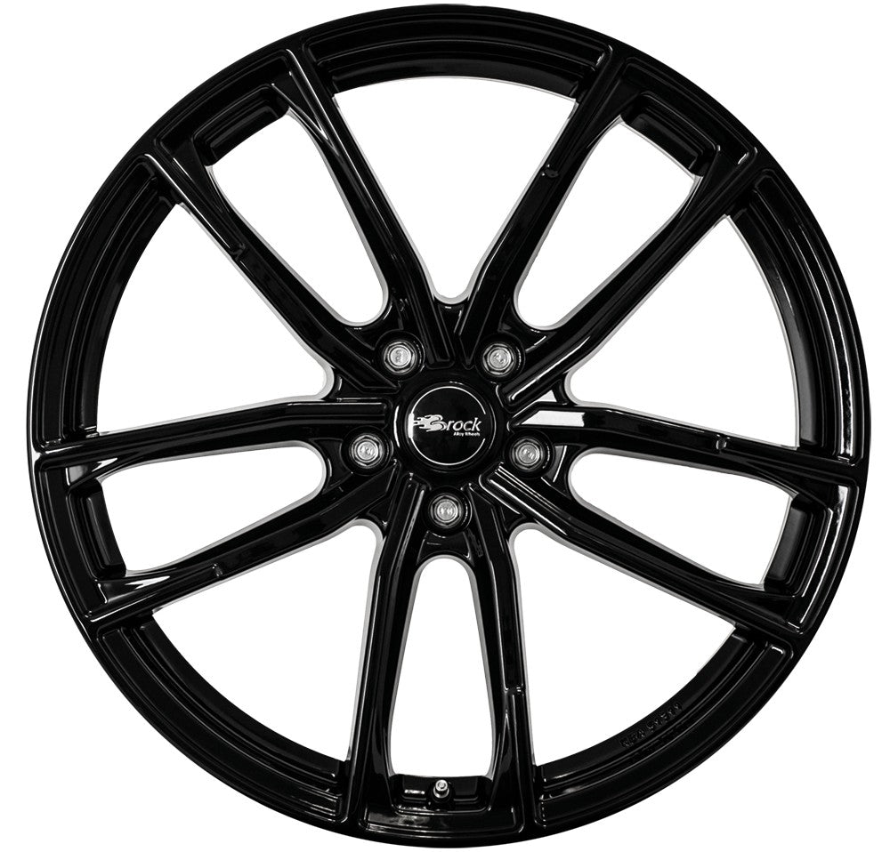Brock B38 schwarz lackiert 8x20 ET50 - LK5/114.3 ML72.6