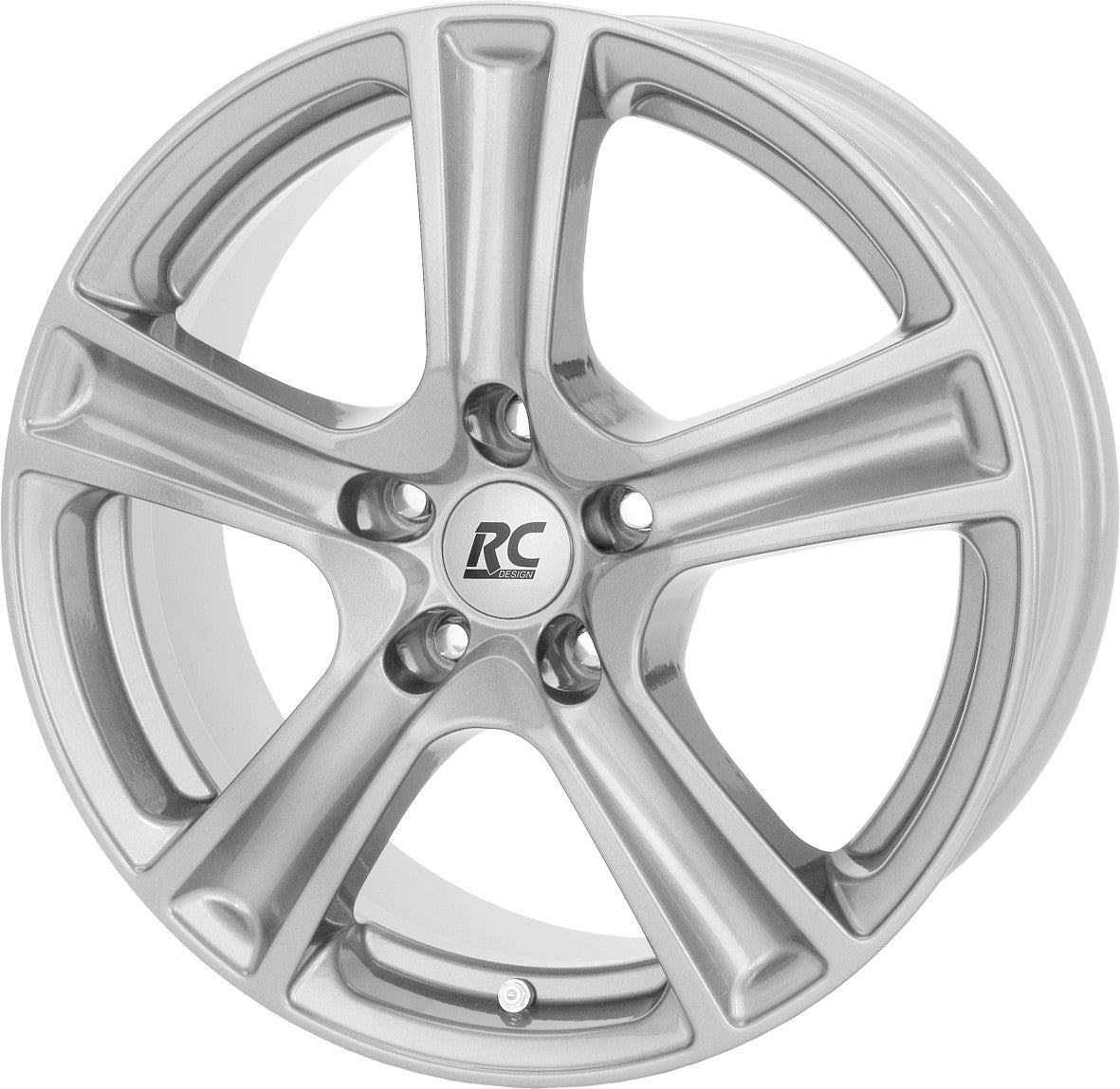 RC-Design RC19 kristallsilber lackiert 5.5x15 ET40 - LK5/100 ML57.1