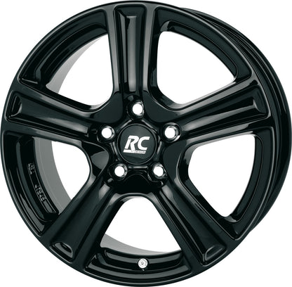 RC-Design RC19 schwarz lackiert Alufelge 5.5x15 Zoll ET40 LK 5x100 ML57.1